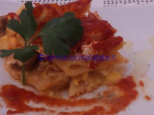 pasta al forno e migliaccio di riso carnevale 2014 015