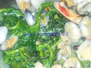 spaghetti con broccoli e frutti di mare 019