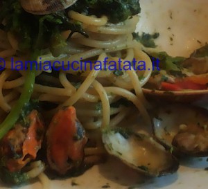 spaghetti con broccoli e frutti di mare 024